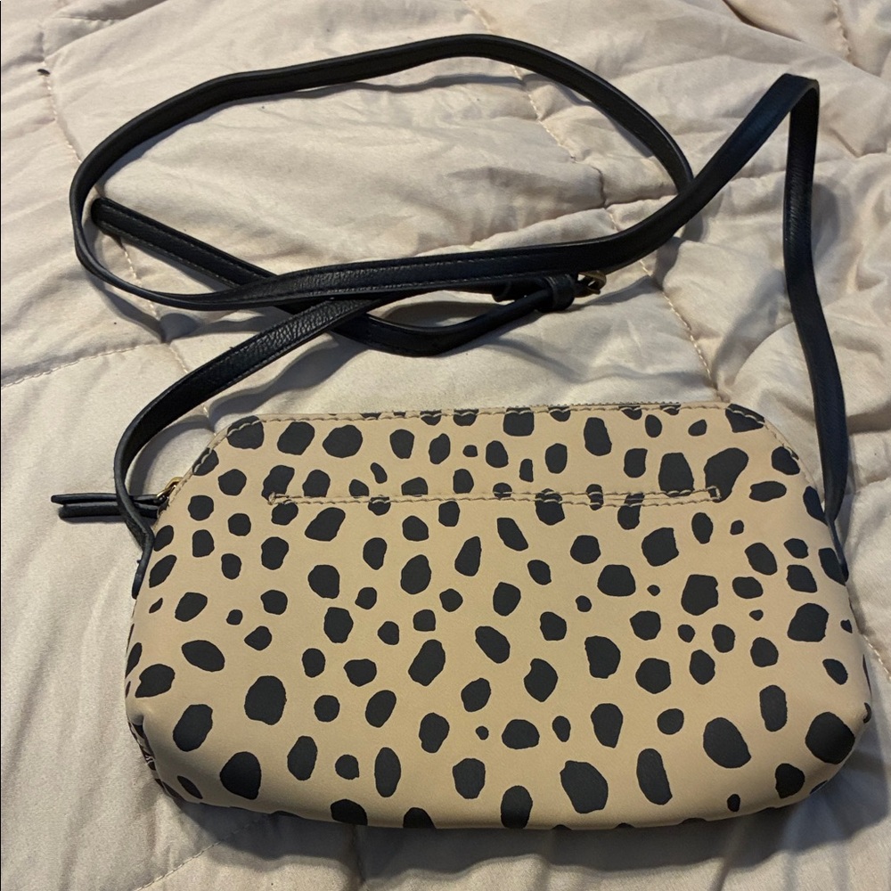 Universal Thread Tan and Black Patterned Crossbod… - image 1
